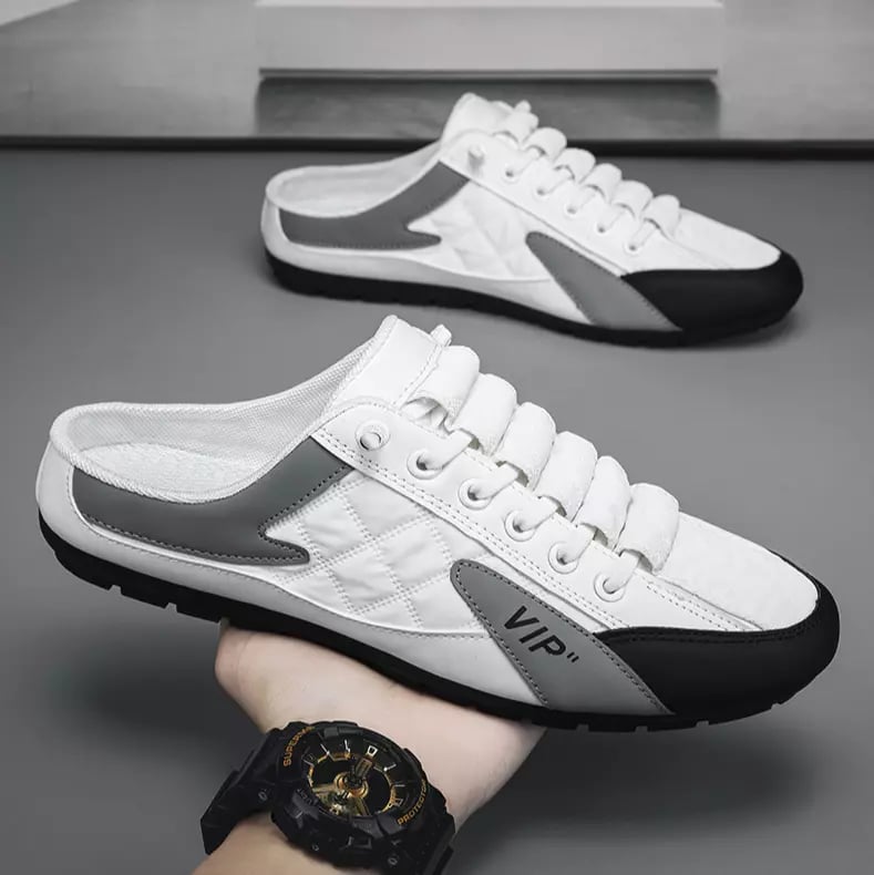 ? Casualowe trampki typu mule z odkrytymi plecami