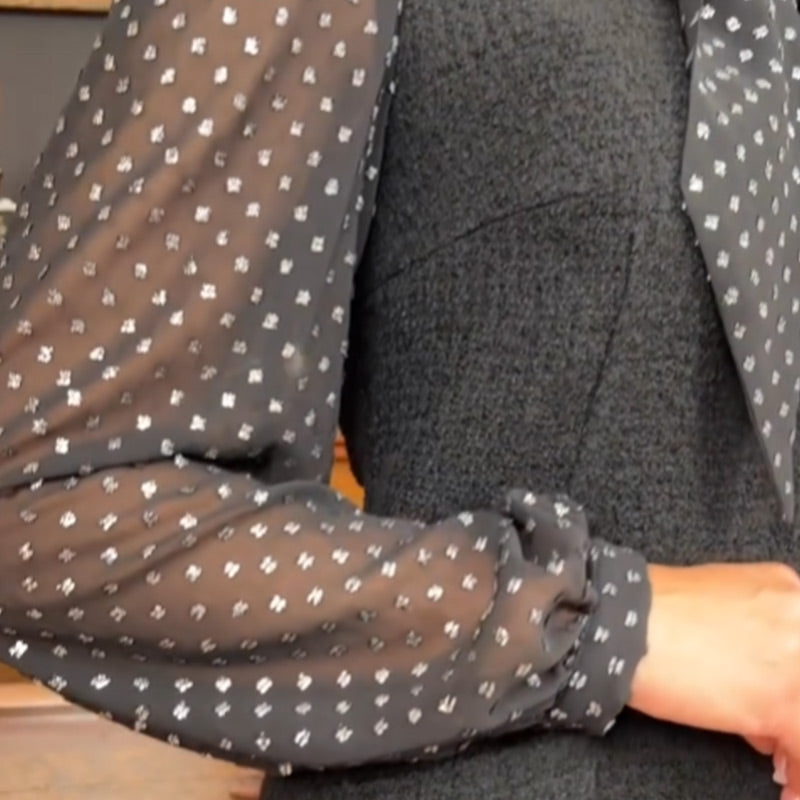 ? Sukienka damska z kokardą przy szyi