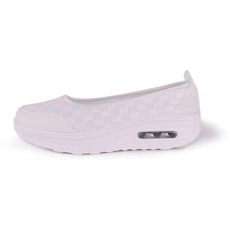 ✨?? Women's everyday comfortable, breathable, shock-resistant orthopedic slip-on sneakers with arch support