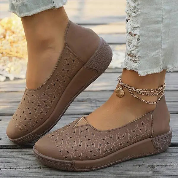 Buty damskie w kwiatowy print