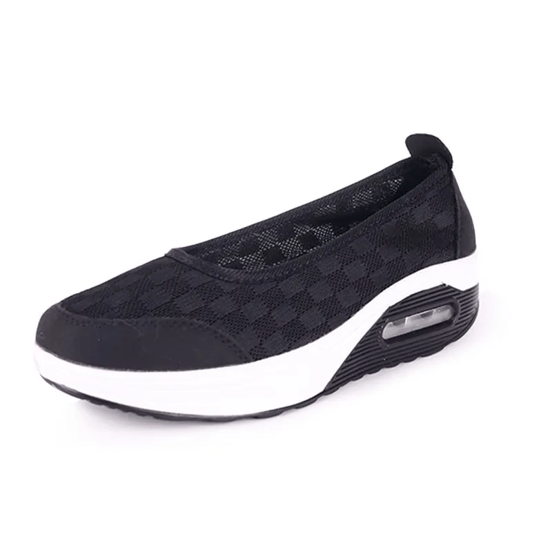 ✨?? Women's everyday comfortable, breathable, shock-resistant orthopedic slip-on sneakers with arch support