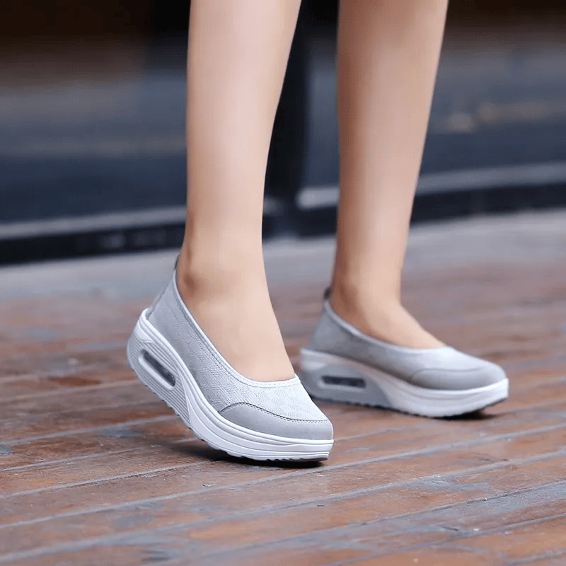 ✨?? Women's everyday comfortable, breathable, shock-resistant orthopedic slip-on sneakers with arch support